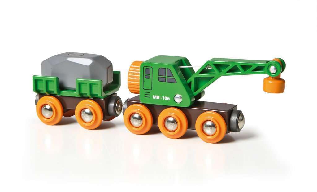 BRIO World 33698 cargo car with removable sides for versatile loads.