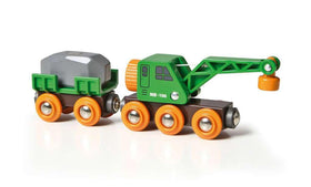 BRIO World 33698 cargo car with removable sides for versatile loads.
