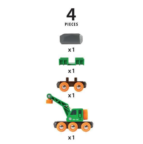 BRIO beech wood construction, FSC-certified for safe sustainable play.