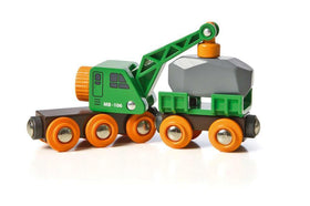 BRIO World 33698 magnetic cargo being loaded for easy, hands-on play.
