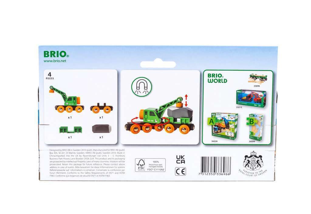 BRIO wagon with removable sides to fit various loads.