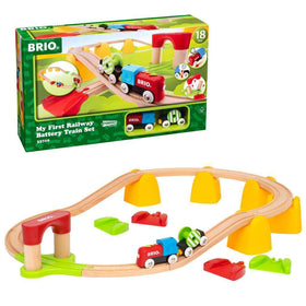 BRIO World 33710 hood button close-up showing easy start for toddlers.