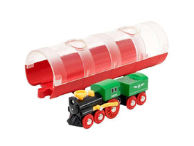 BRIO World 33892 classic steam train showcases durable wooden construction for imaginative play