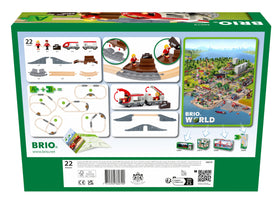 BRIO World 36079 travel passenger wagon supports storytelling with characters.