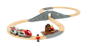 BRIO World 36079 viaduct bridge parts create realistic crossing moments.