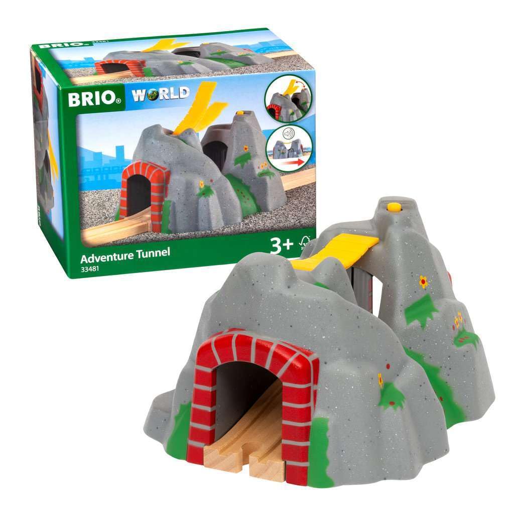 BRIO World Adventure Tunnel front view inviting exploration for BRIO sets