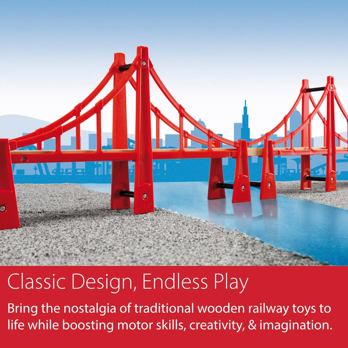 Bridge assembly and storage, showcasing modular design and neat organization.