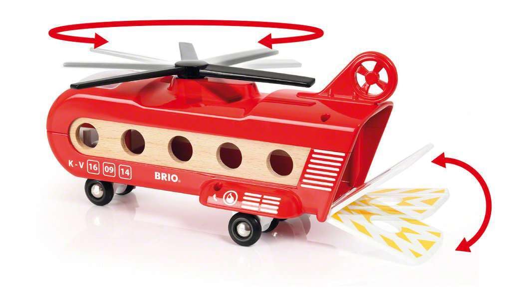 BRIO helicopter cockpit opens to reveal space for the pilot.