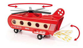 BRIO helicopter cockpit opens to reveal space for the pilot.