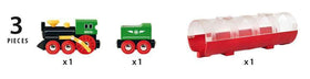 BRIO World compatible tracks and sets illustrate expandable play opportunities