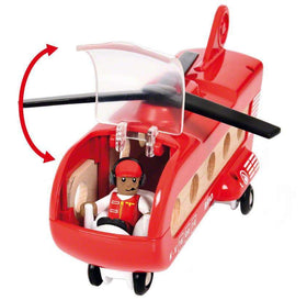 BRIO figure with bendable arms enhances storytelling and play flexibility.