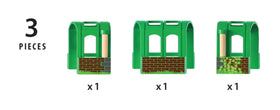 BRIO World flexible tunnel with magnetic couplings for easy connections.