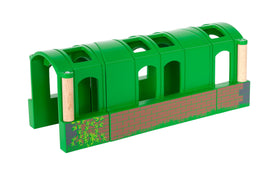 BRIO World FSC-certified beech wood construction for durable play spaces.