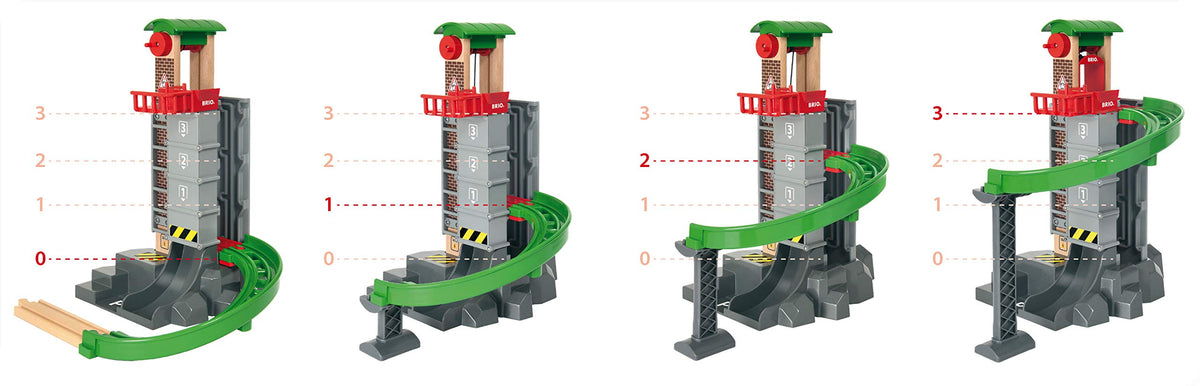 BRIO World Lift and Load wooden train vehicles invite colorful adventures and role-play