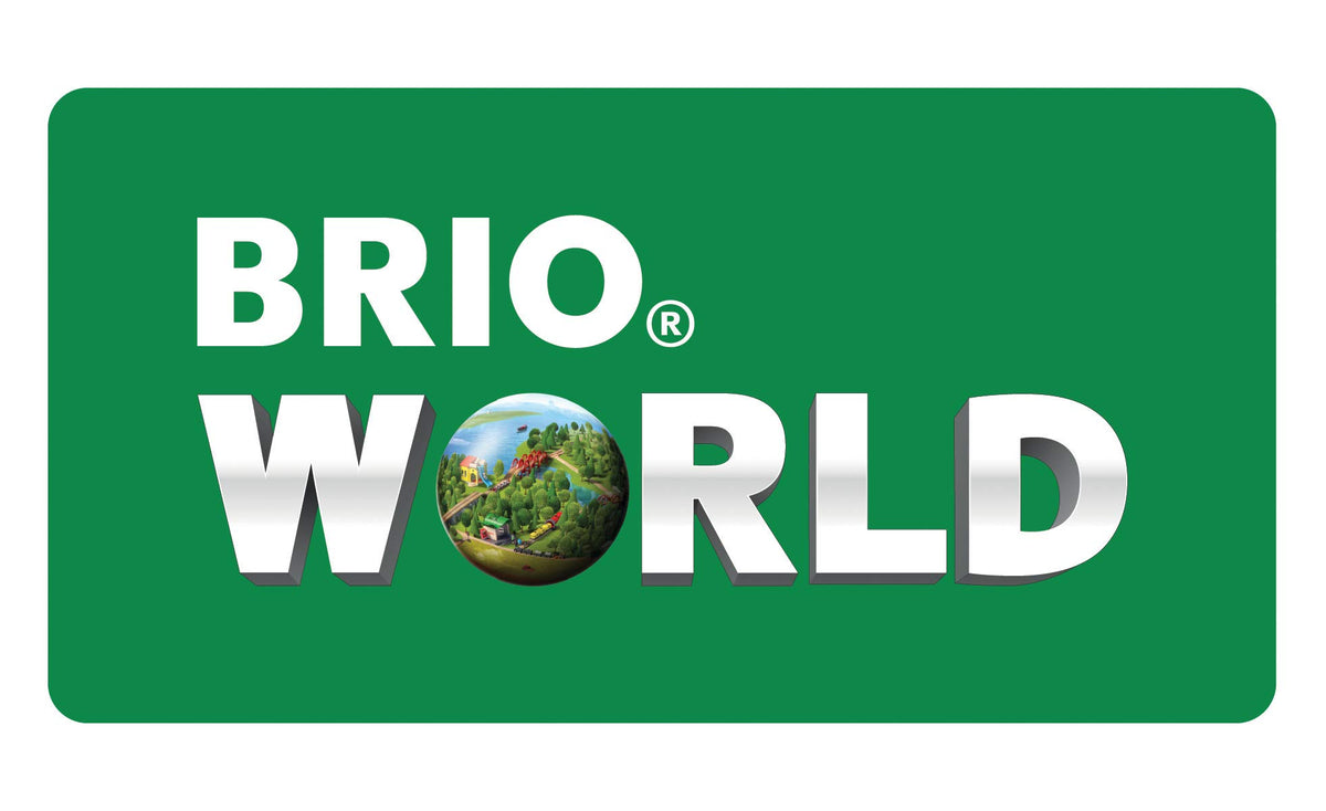 BRIO World motion and light train shown in action to spark discovery.