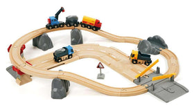 BRIO World Rail & Road Loading Set magnetic boulders for magnetic interaction