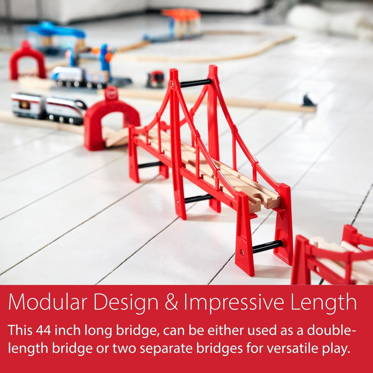 Bridge compatibility with all BRIO railway sets for easy integration into existing layouts.