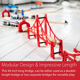 Bridge compatibility with all BRIO railway sets for easy integration into existing layouts.