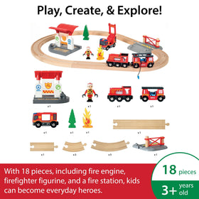 BRIO docking station helps easy connections between engine and train cars.