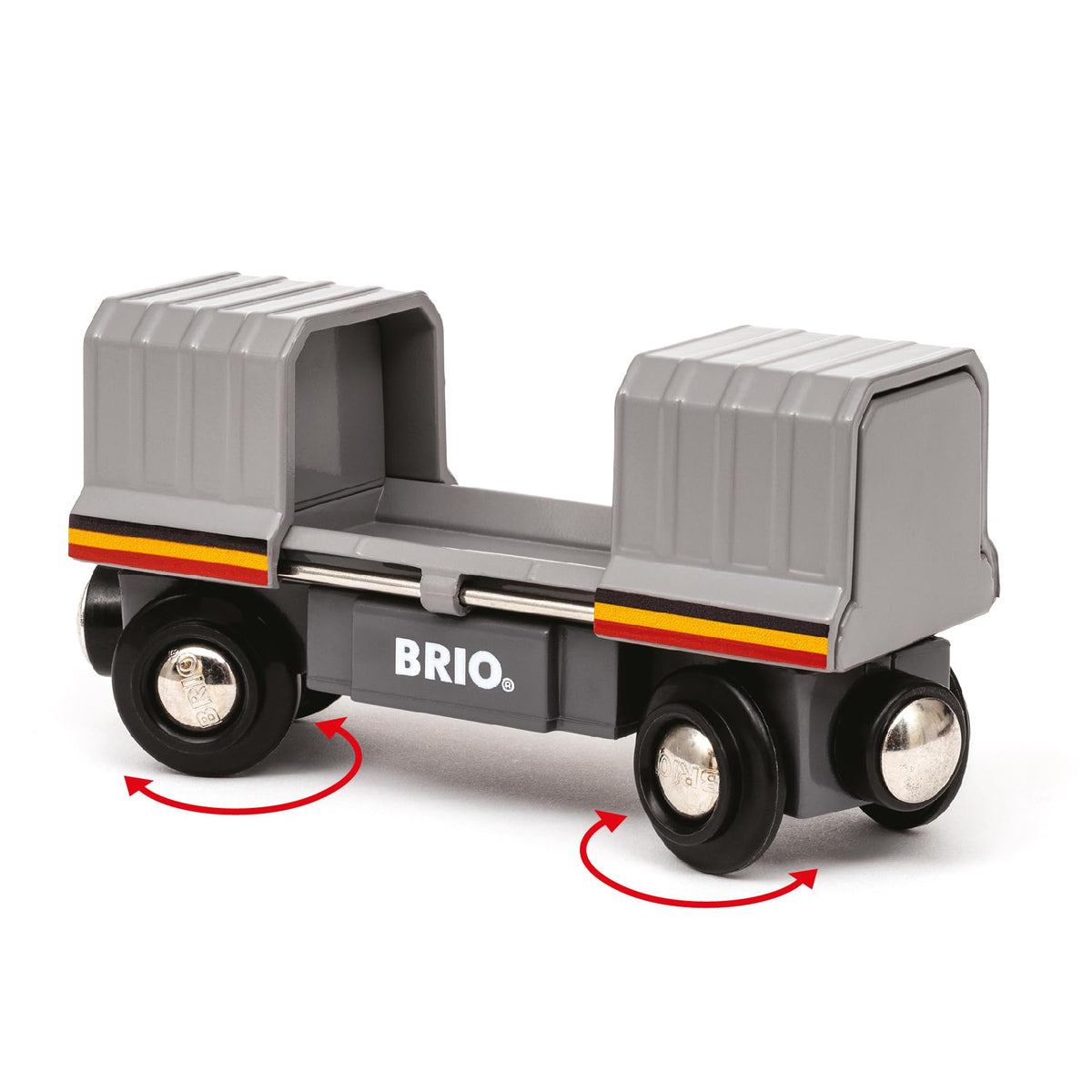 BRIO Santa Fe silver engine load highlights magnetic coupling play