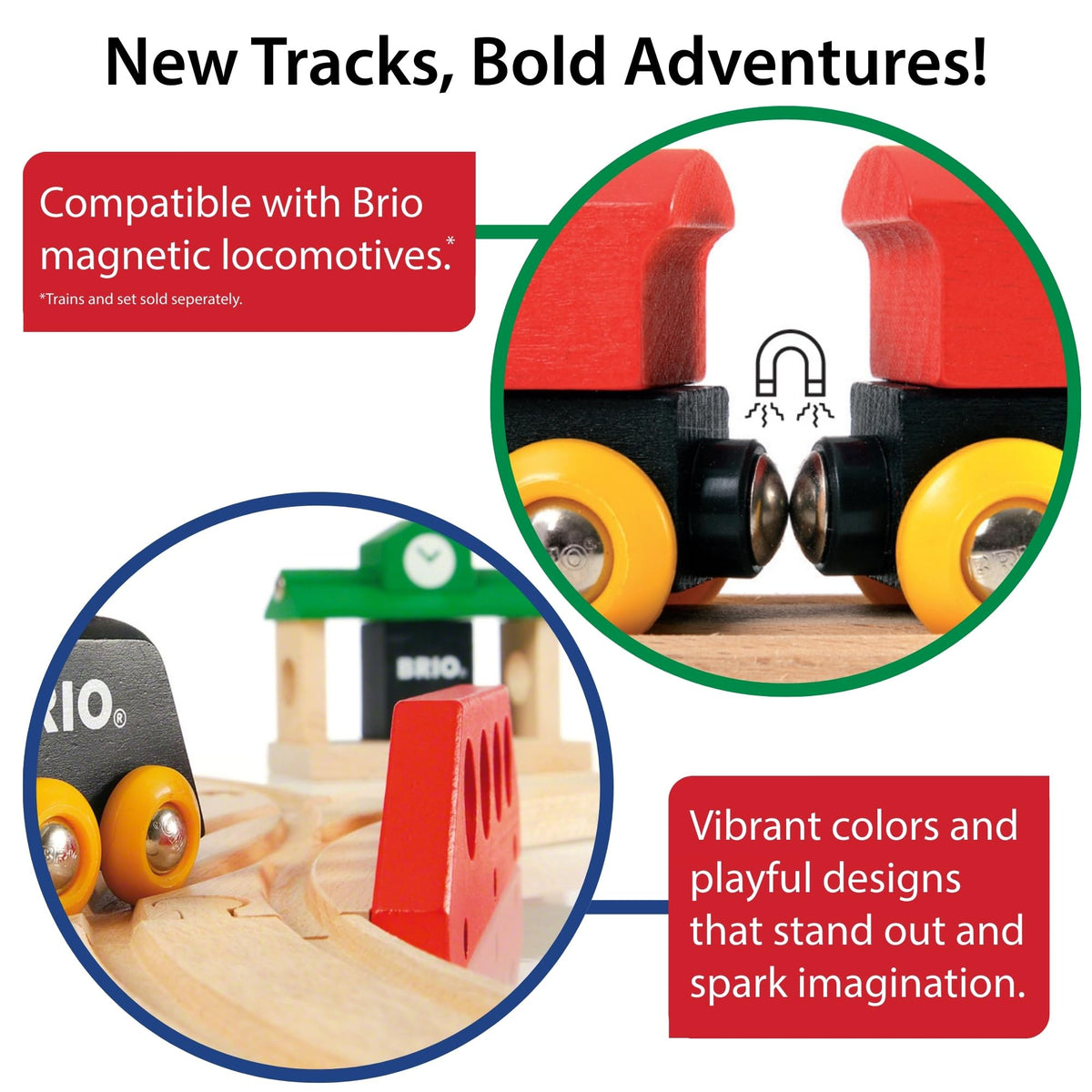 BRIO World short curve switch enables flexible, compact track designs