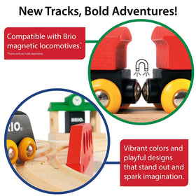 BRIO World short curve switch enables flexible, compact track designs