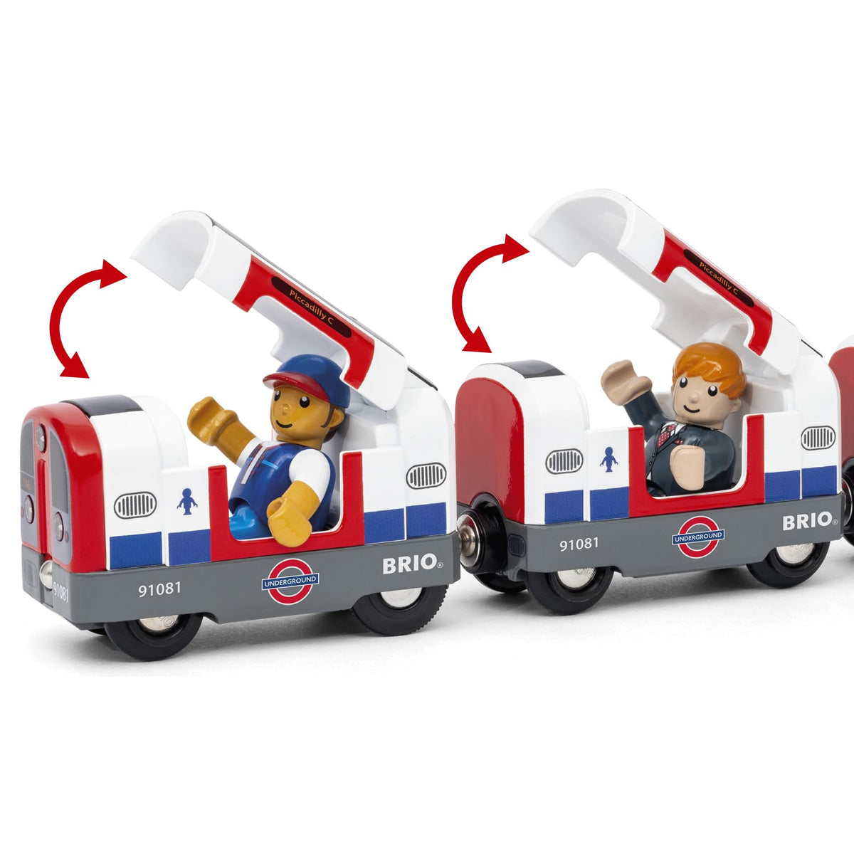 BRIO World underground sign detail for clear routes and themed play.