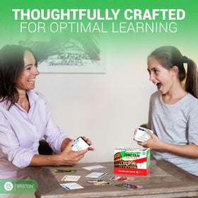 Briston Italian flashcards sample sentences demonstrate pronunciation and usage.