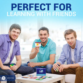 Briston travel-ready flash cards support on-the-go geography learning.