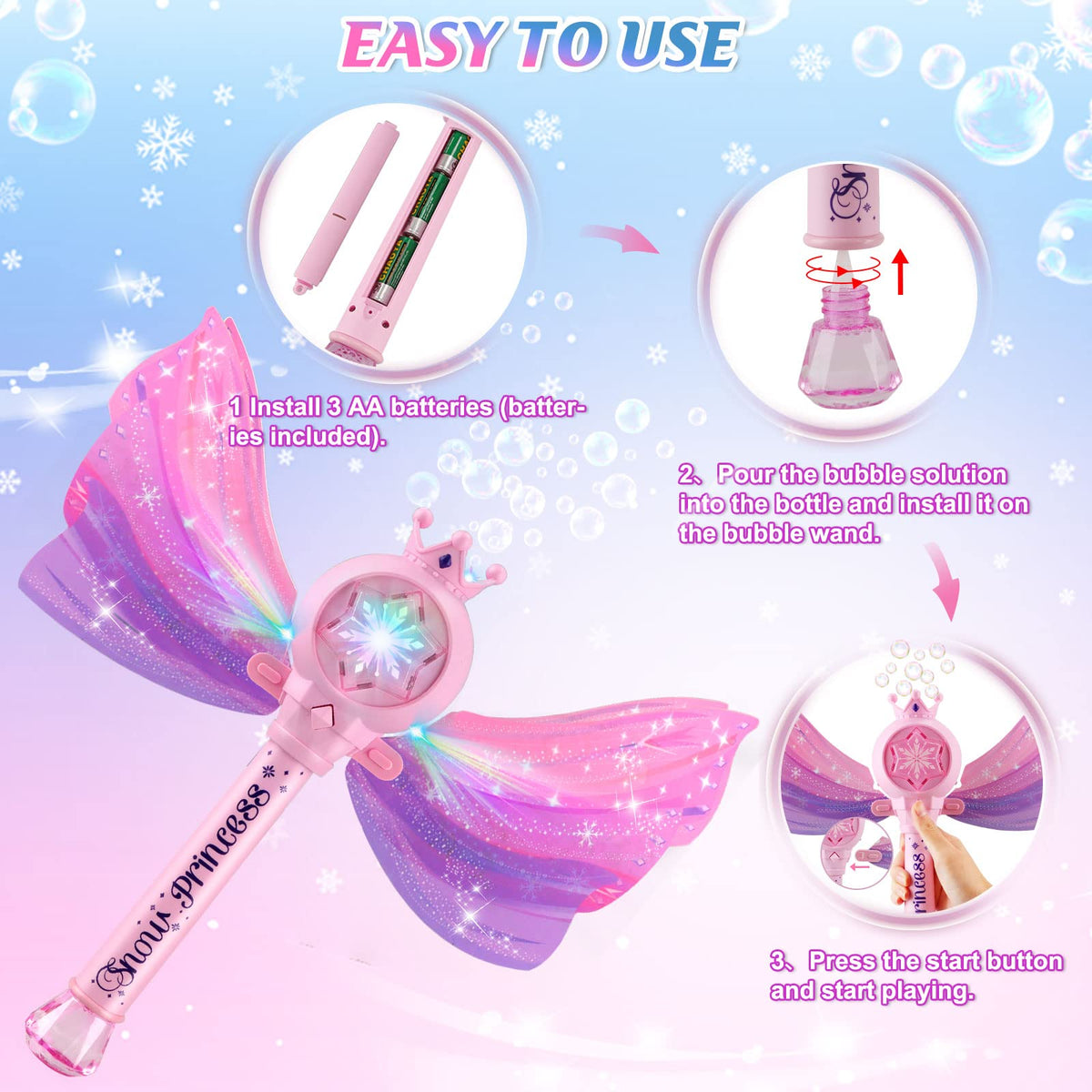 Britik Bubble Wands crafted from durable ABS plastic with smooth edges