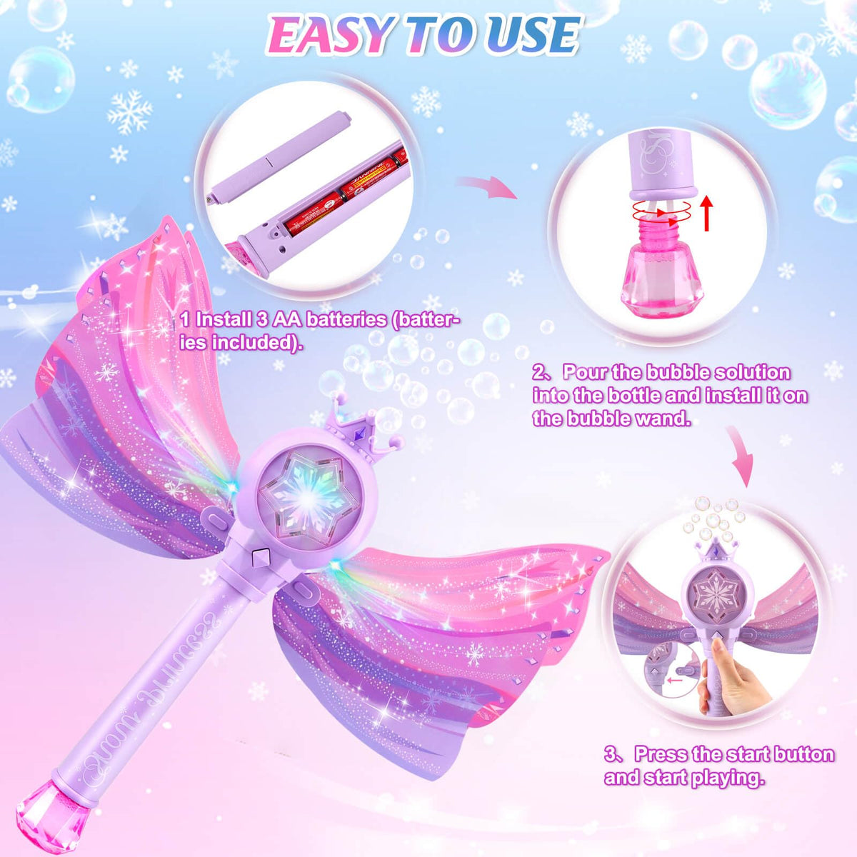 Britik Bubble Wands leak-proof bottle keeps playtime tidy