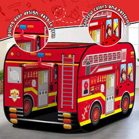 Britik fire truck tent durable fabric for everyday use