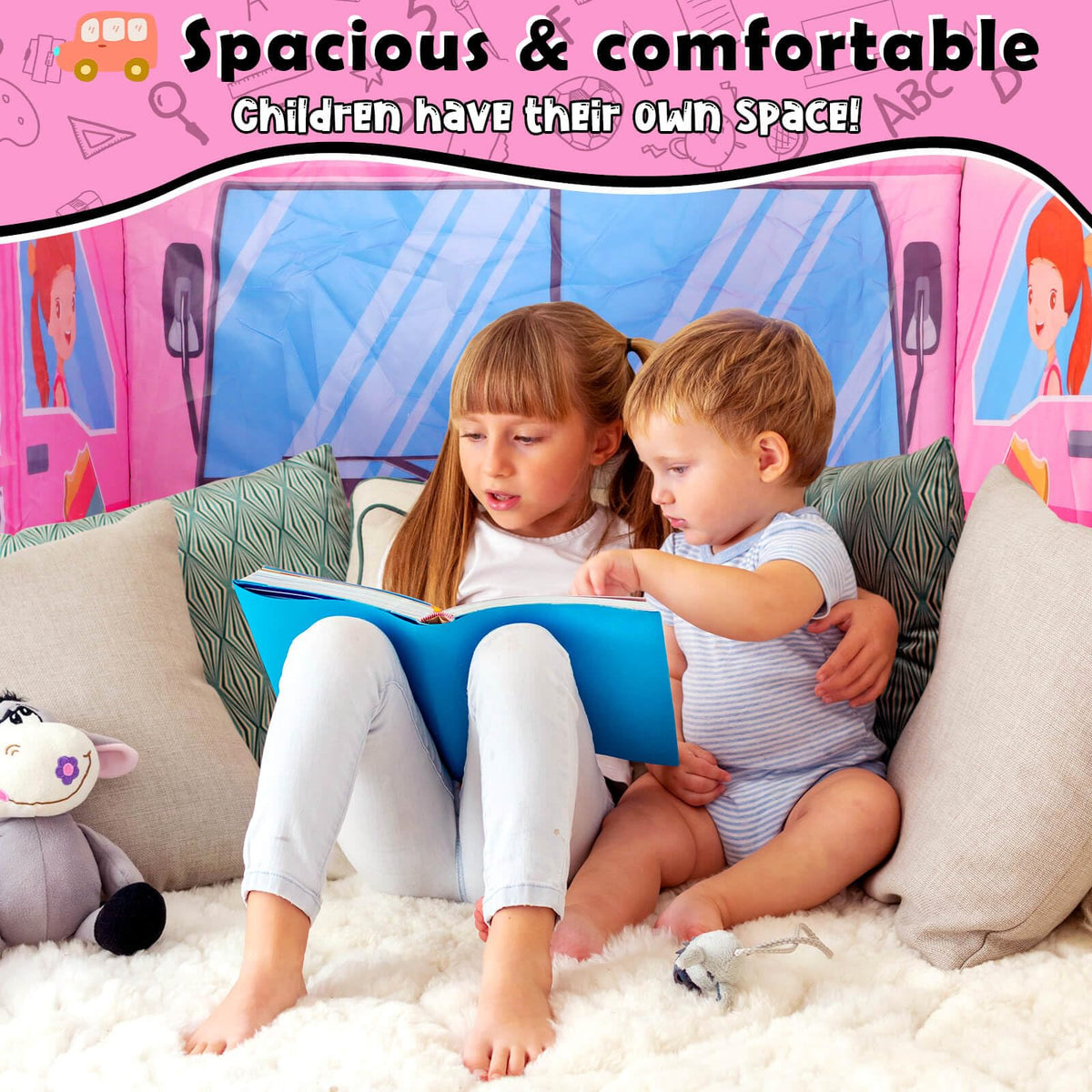 Britik Ice Cream Playhouse offers roomy interior for up to four kids.