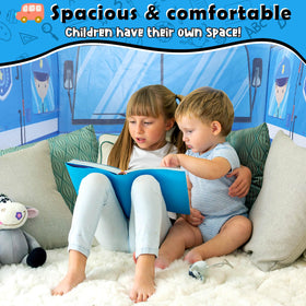 Britik Police Car Play Tent breathable windows for airflow