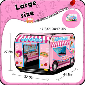 Britik Ice Cream Playhouse pop-up tent shown ready for spontaneous play.