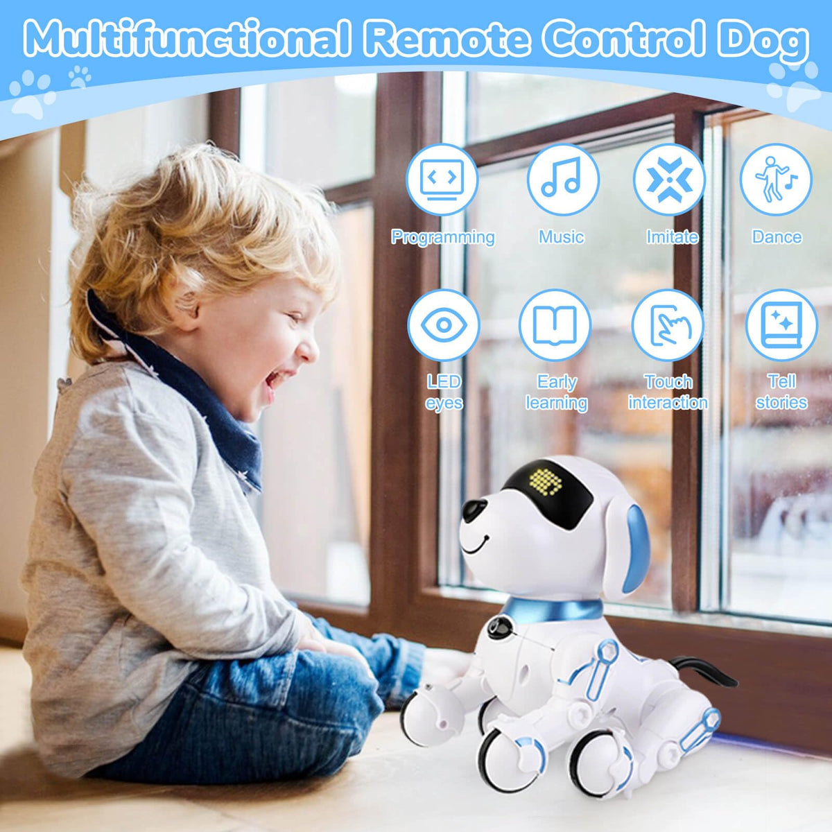 Britik Robot Dog sings nursery rhymes for playful learning