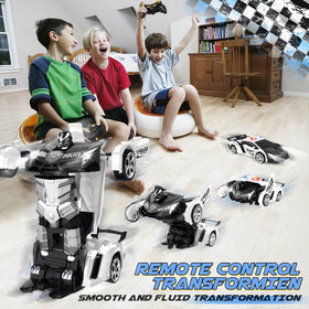 Britik Transform RC car robot mode switch for imaginative play