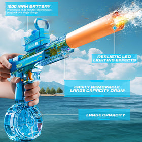 Britik water gun offers auto and manual modes for flexible play.