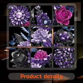 BrixVibe Flowers adjustable stems: customize height for dynamic on-shelf art