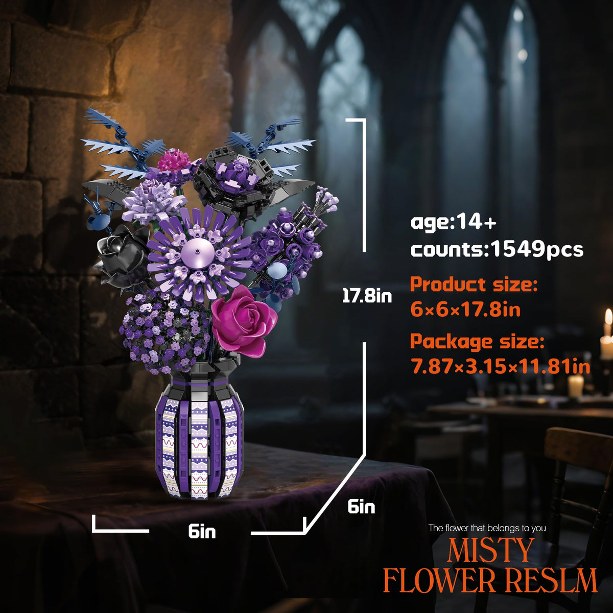 BrixVibe Flowers mechanical petals: tactile focal point for modern cyberpunk display