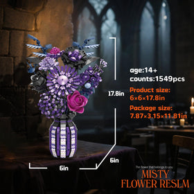 BrixVibe Flowers mechanical petals: tactile focal point for modern cyberpunk display