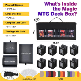 Brobear Commander Deck Box wide U-opening for fast access.