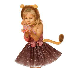 Bromz lion tail adds authentic flair to kids' animal costumes