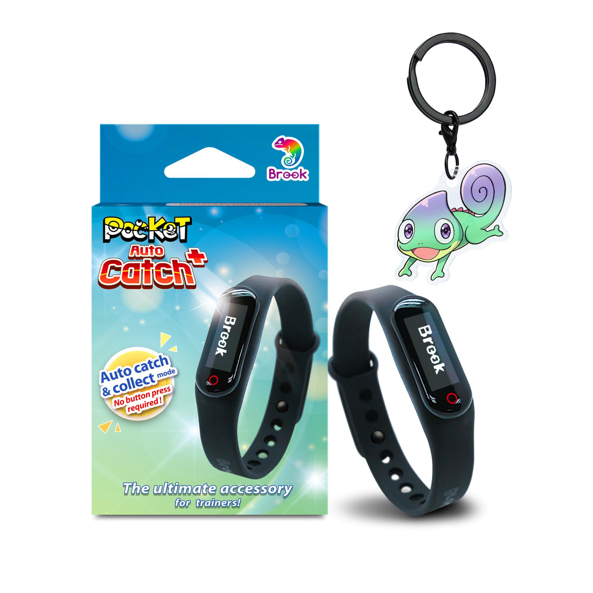 Brook Pocket Auto Catch Plus keychain front view for hands-free catching while outdoors
