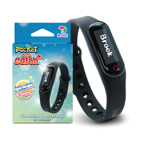 Brook Pocket Auto Catch Plus worn on the wrist for hands-free gameplay.