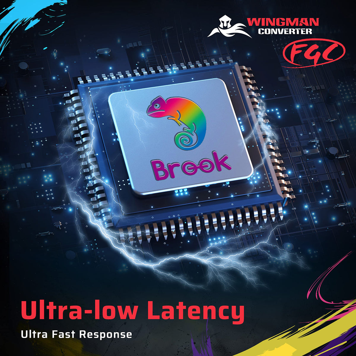 Brook Wingman FGC Converter sturdy casing and durable buttons for long sessions.