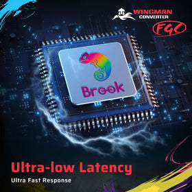 Brook Wingman FGC Converter sturdy casing and durable buttons for long sessions.