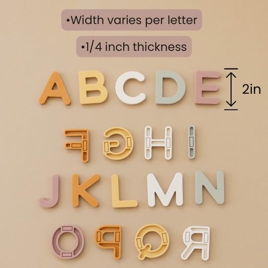 Brooklyn Neutral alphabet letters close-up show soft, safe learning tools