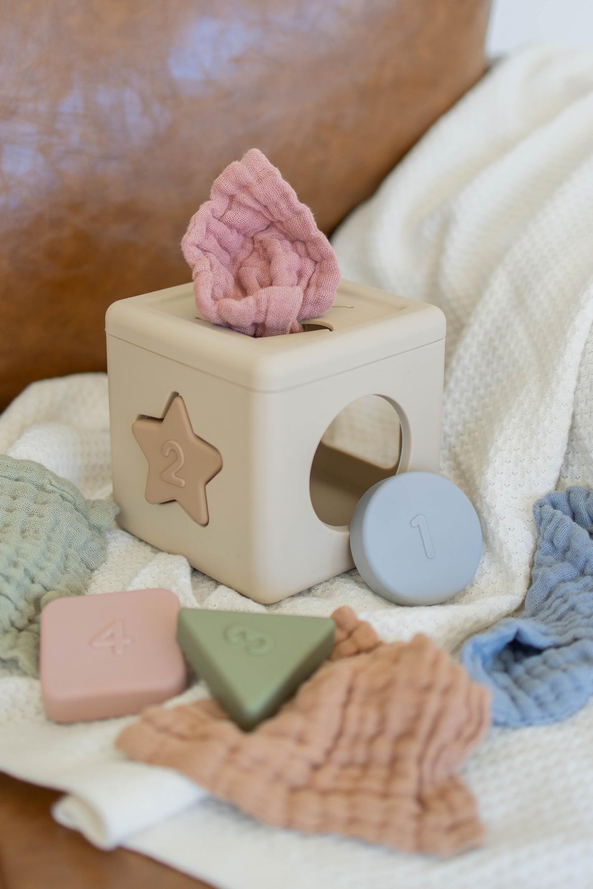 Brooklyn Neutral Montessori-inspired toy boosts hand-eye coordination