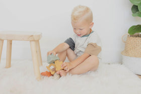 Brooklyn Neutral train beach toy for family beach days